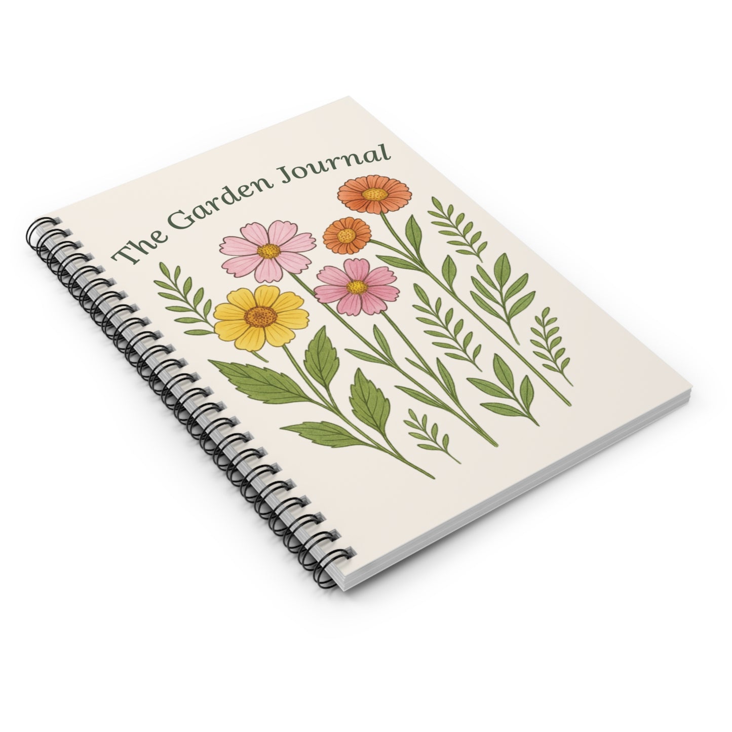 Garden Journal - Perfect for Plant Lovers, Nature Enthusiasts, Gift for Gardeners, Floral Notebook